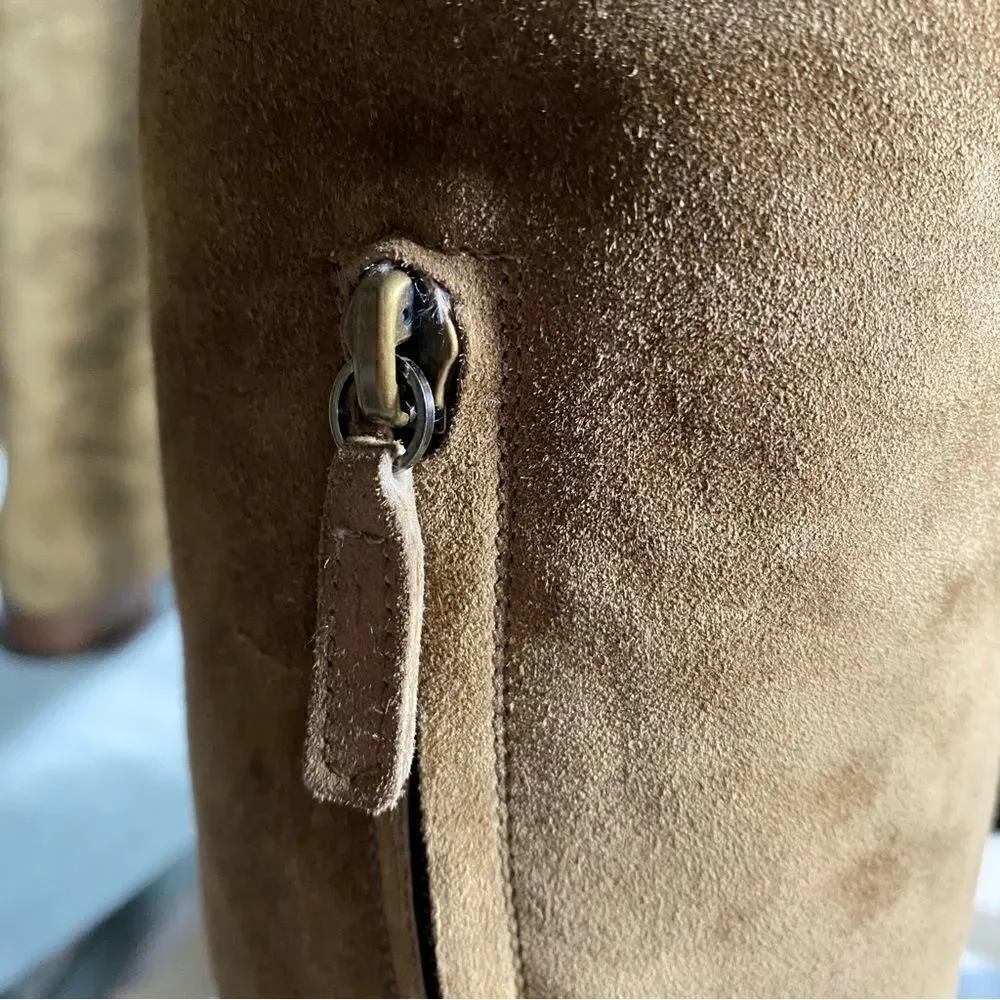 Ralph Lauren Fall 2006 Runway Collection Italian Mink Suede Over the Knee Boot